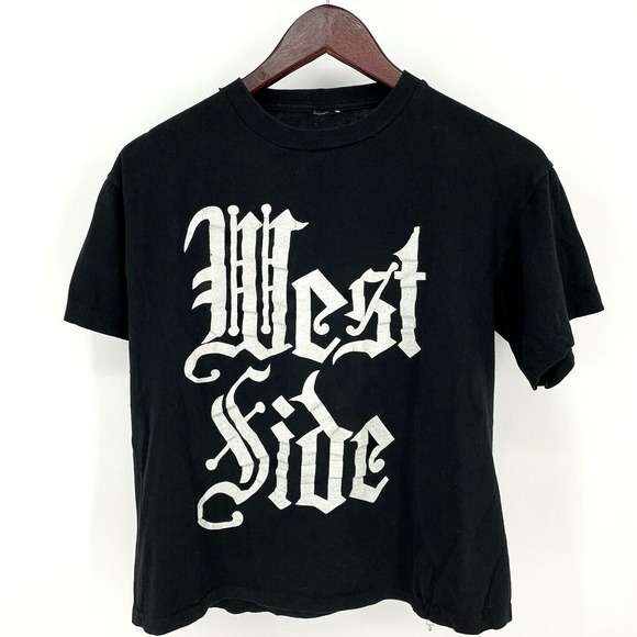 Vintage Single Stitch West Side Shirt M Gangster‎ Life Rap Hip Hop Cholo LA - Picture 5 of 12
